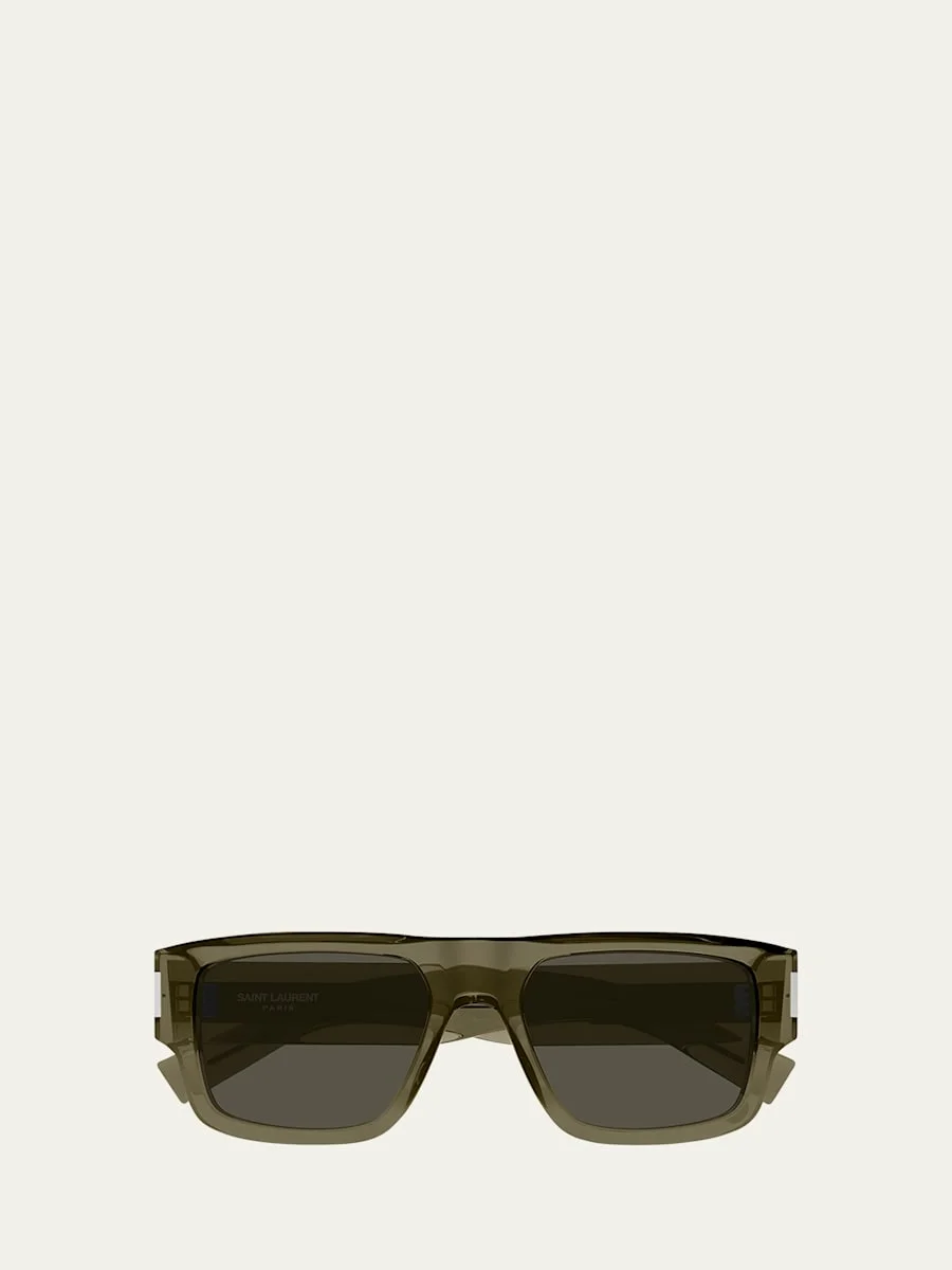 Men's SL 659 Acetate Rectangle Sunglasses - 1