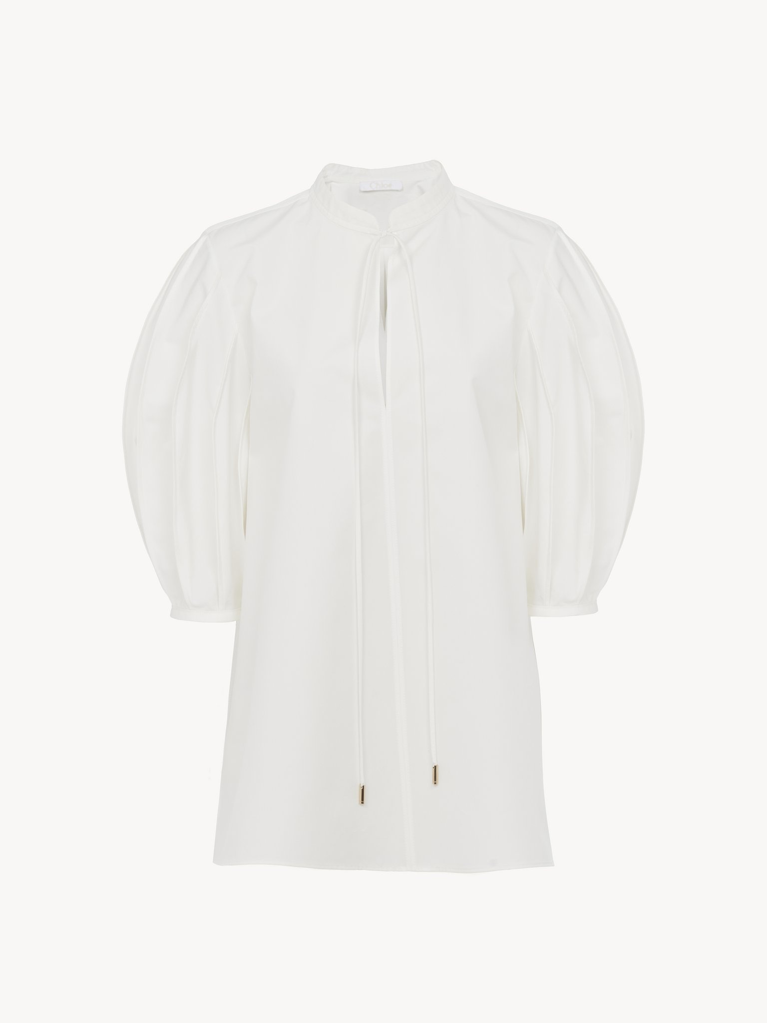 TIE-DETAIL TUNIC SHIRT - 2