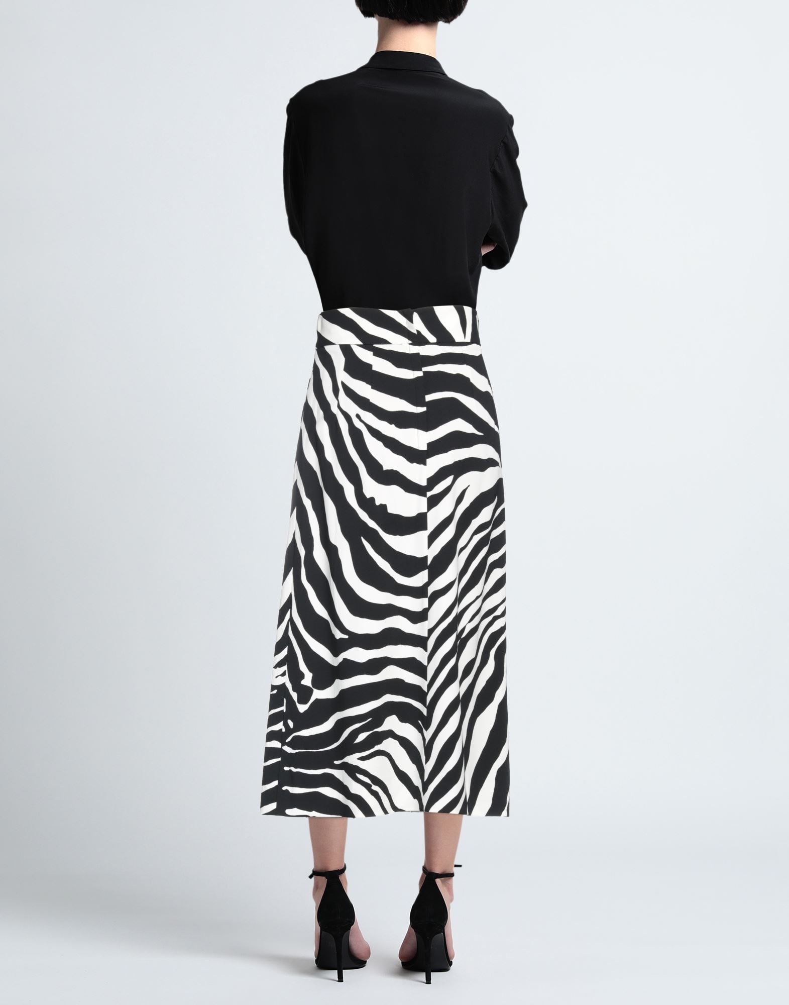 Black Women's Midi Skirt - 3