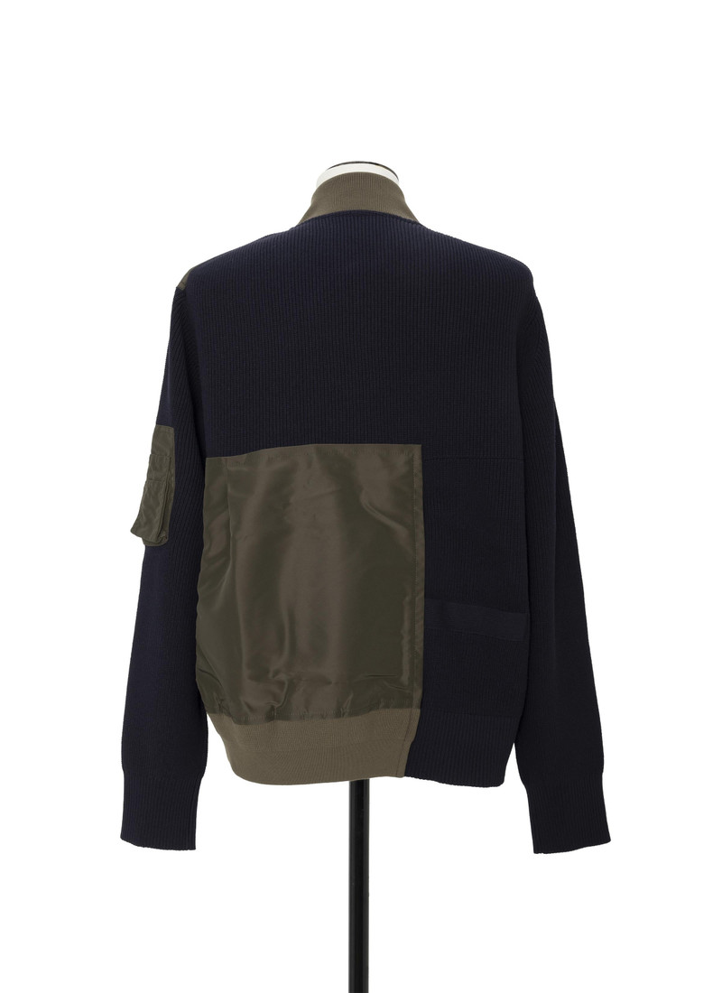 Nylon Twill x Knit Blouson 4