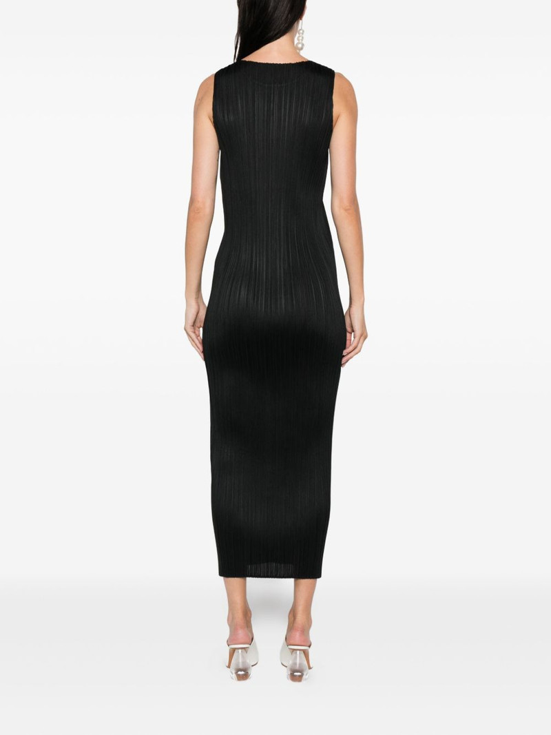 pleated sleeveless midi dress 4