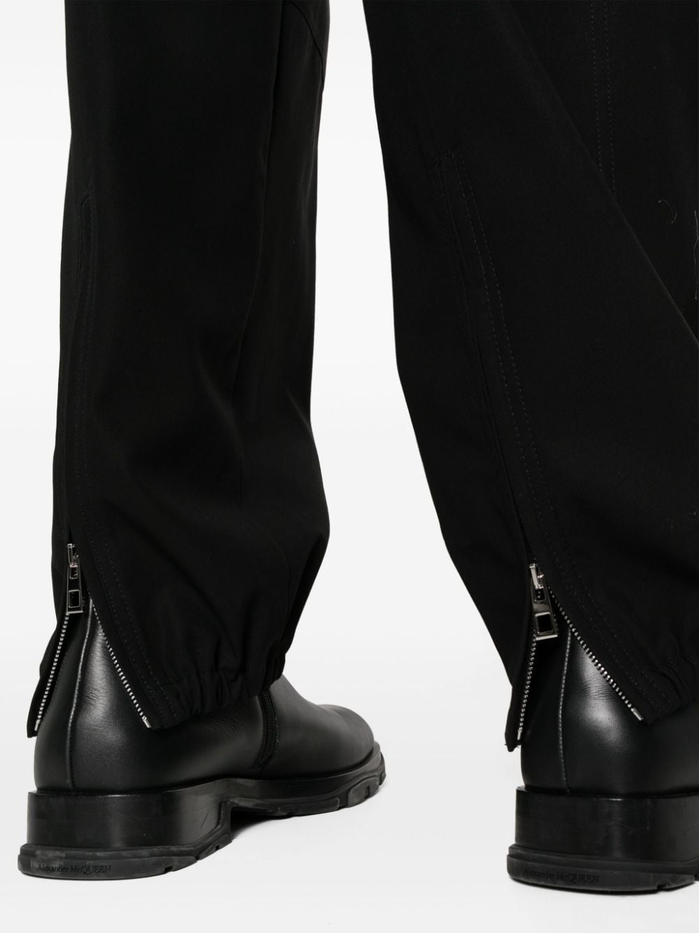 gabardine cargo trousers - 5