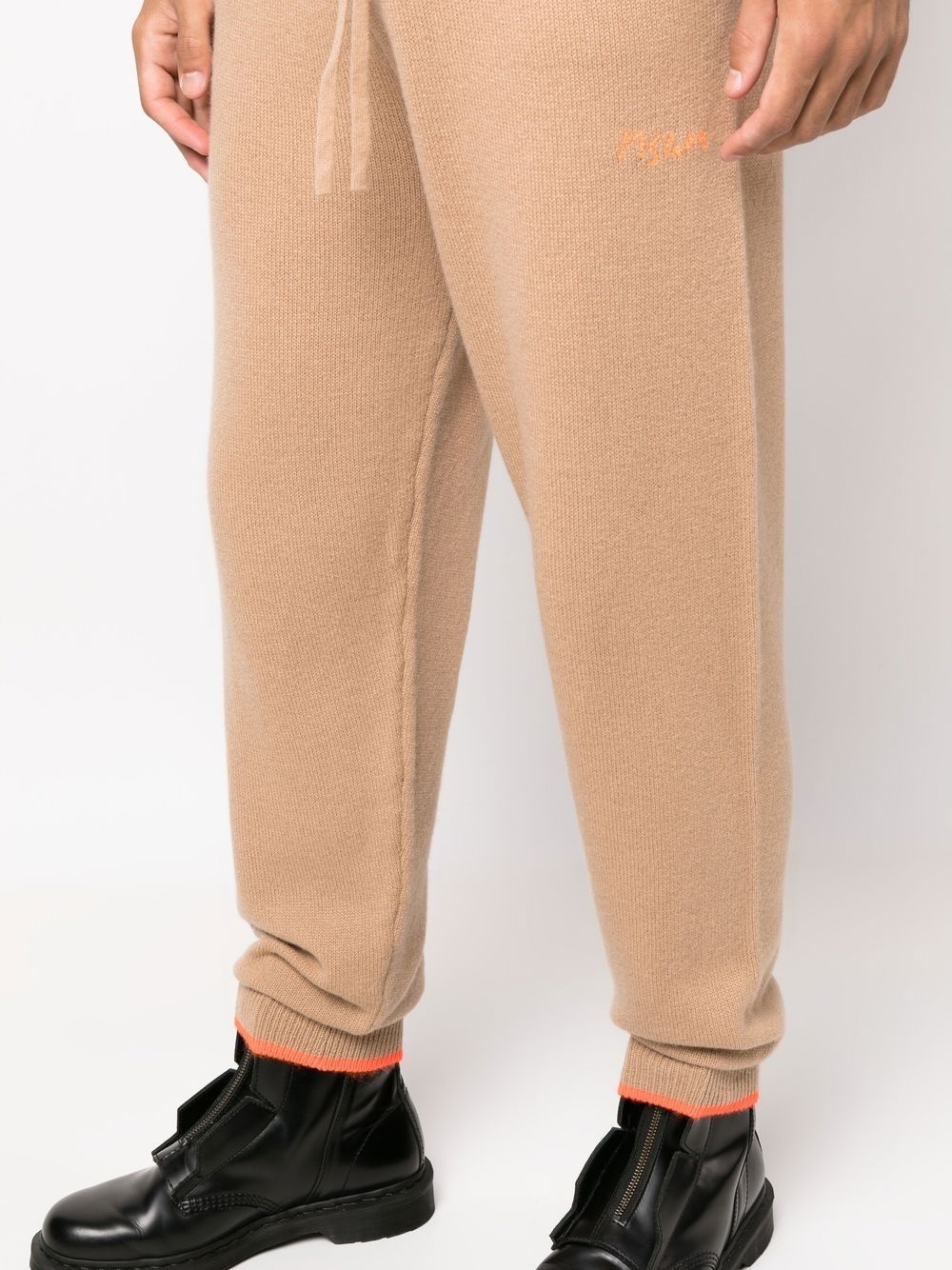 tapered-leg cashmere-wool joggers - 5