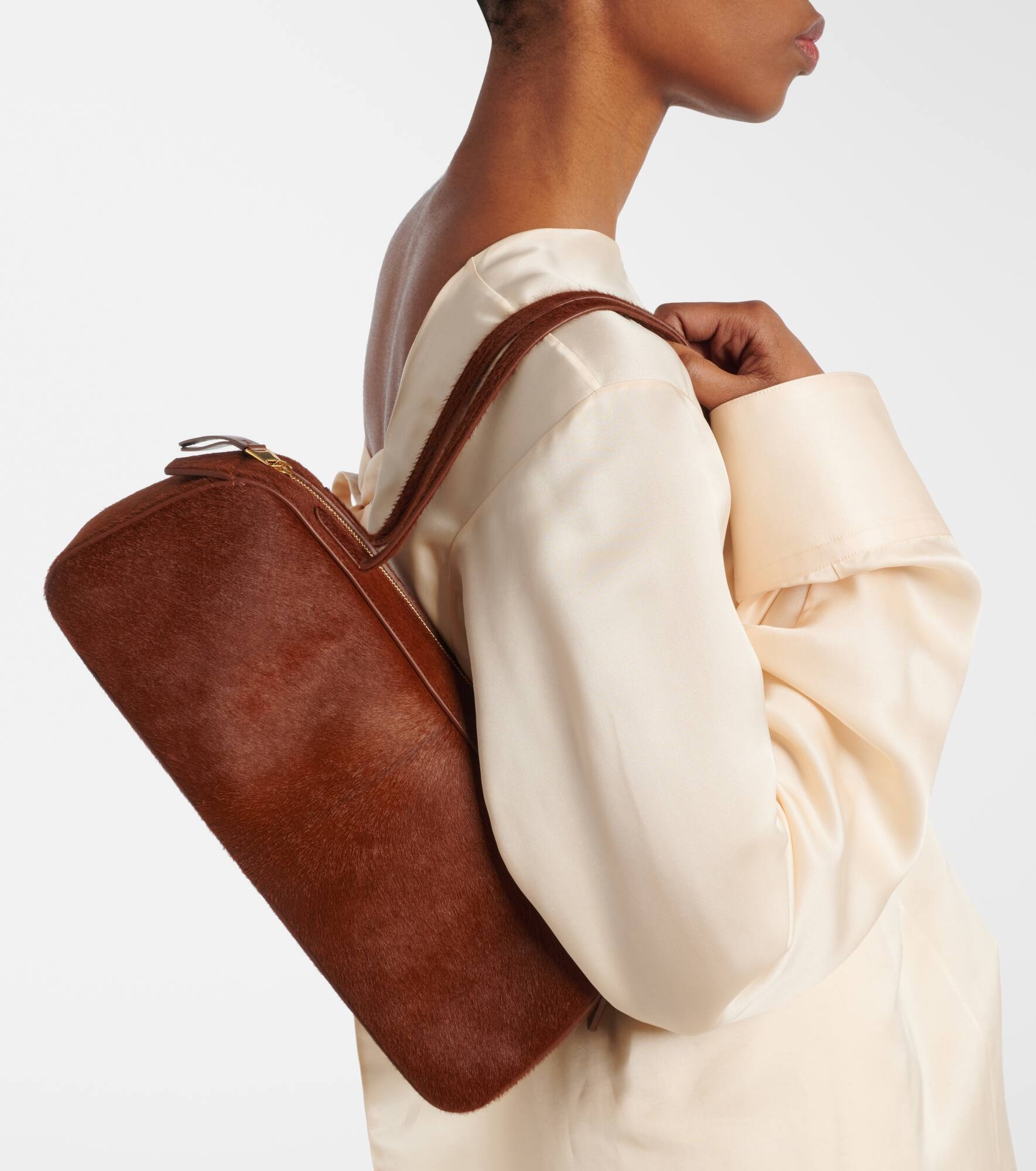 Simona Small calf hair shoulder bag - 2
