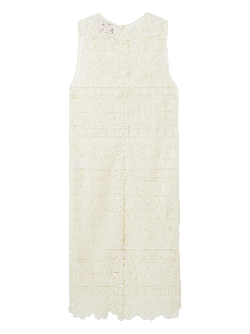 lace-embroidered dress - 5
