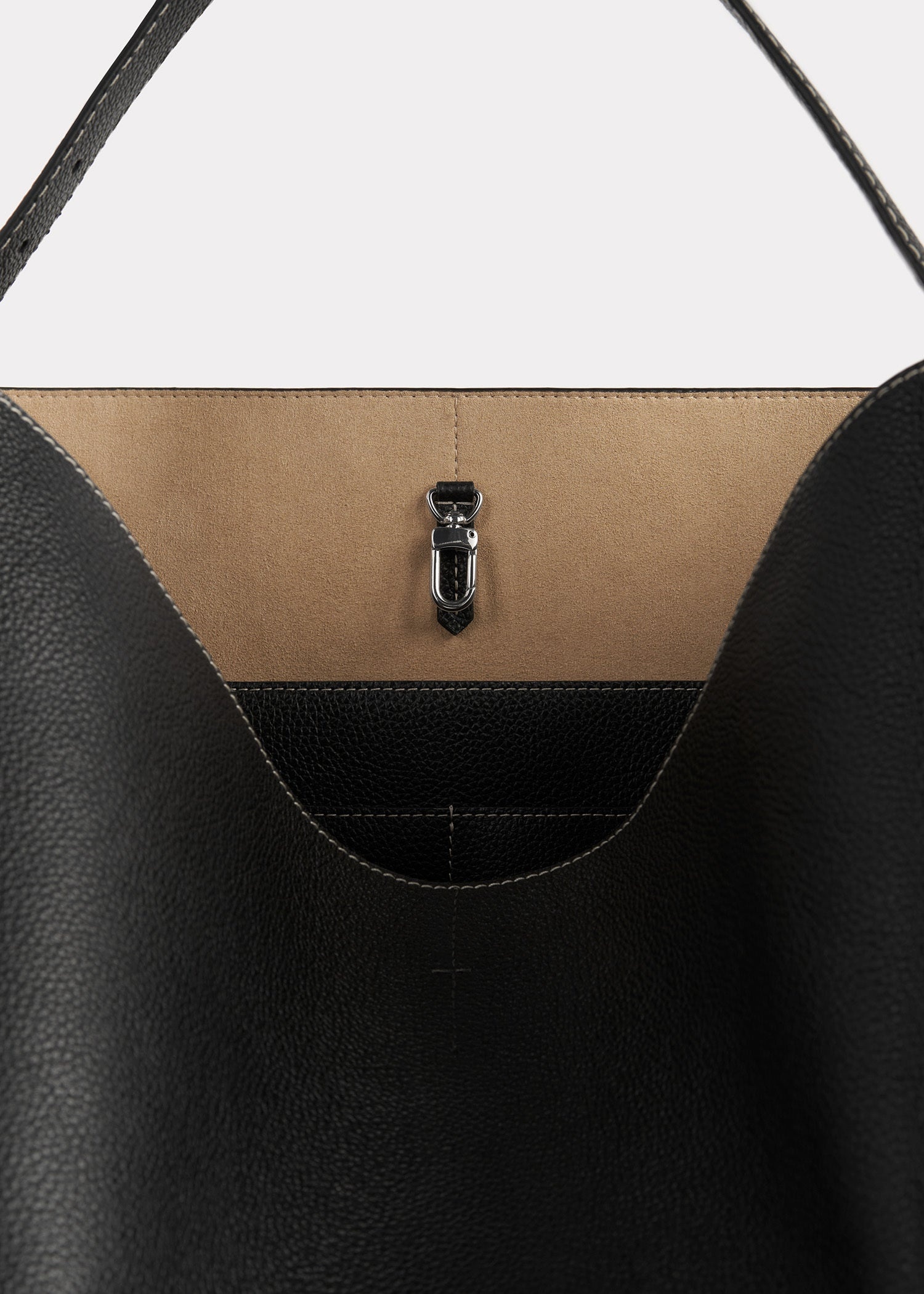 Belted tote black grain - 7