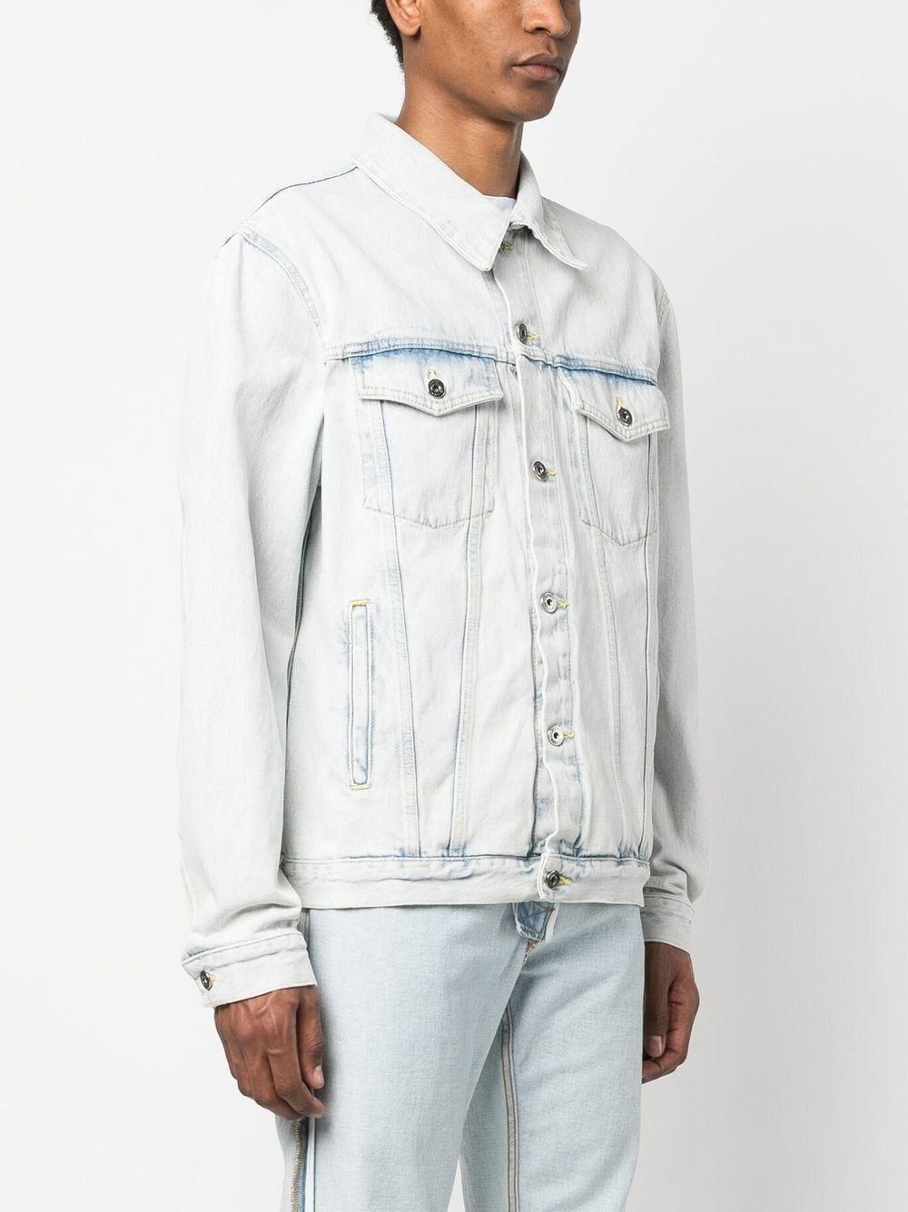 Off-White Skate bleached-effect denim jacket | REVERSIBLE