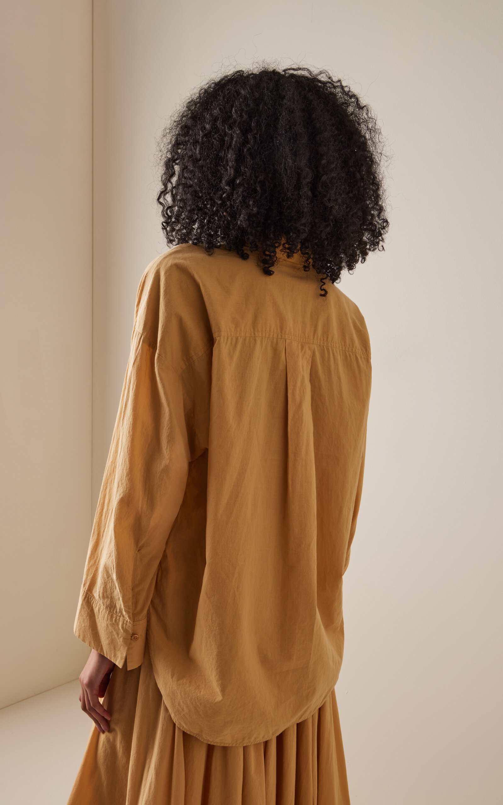 Derris Oversized Organic Cotton Shirt brown - 4