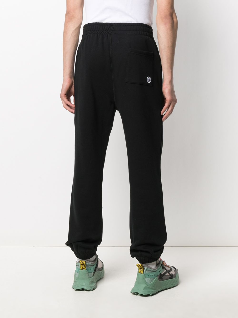 logo-print cotton track pants - 4