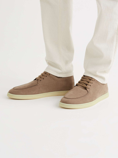 Loro Piana Soho Walk Nubuck High-Top Sneakers outlook