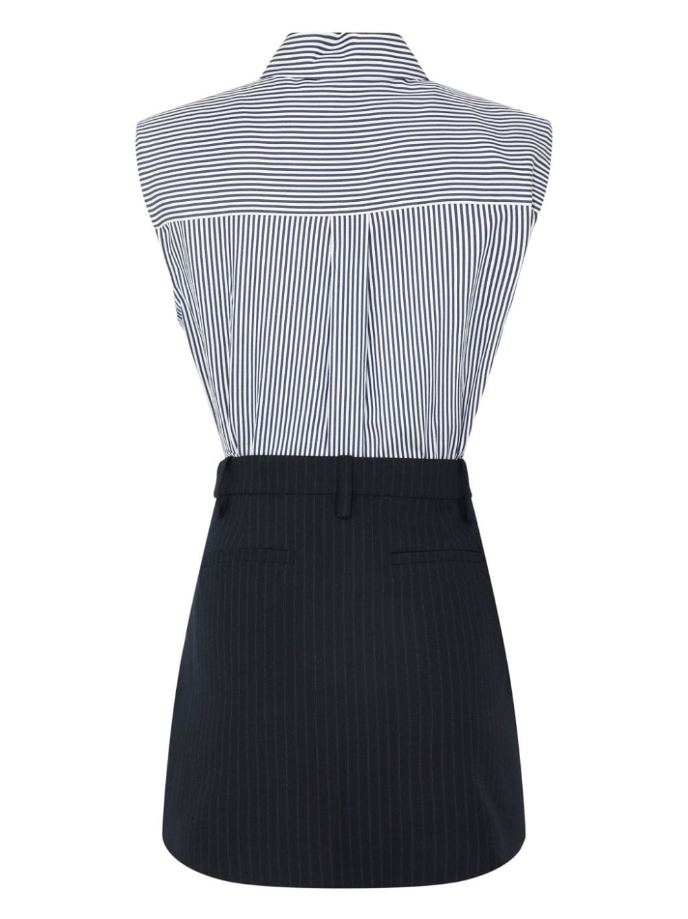 Graham contrast-fabric mini dress - 2