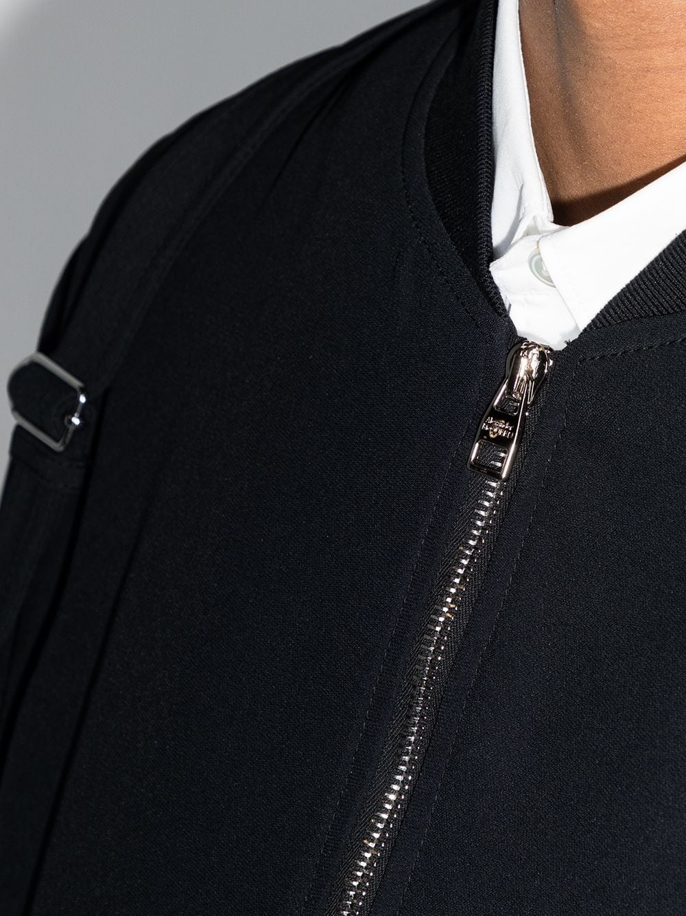 harness detail bomber jacket - 4