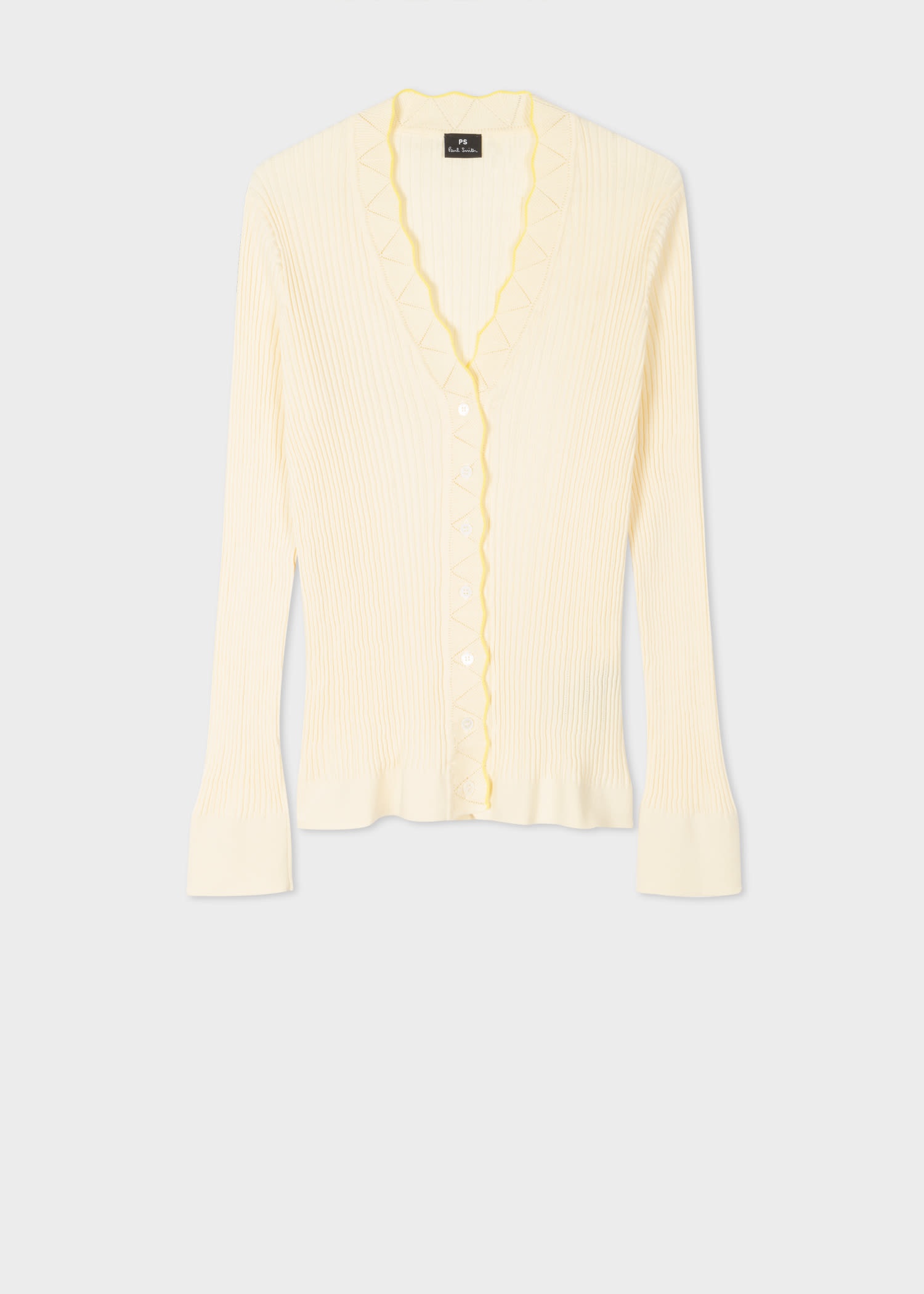 Ribbed Organic Cotton Cardigan - 1