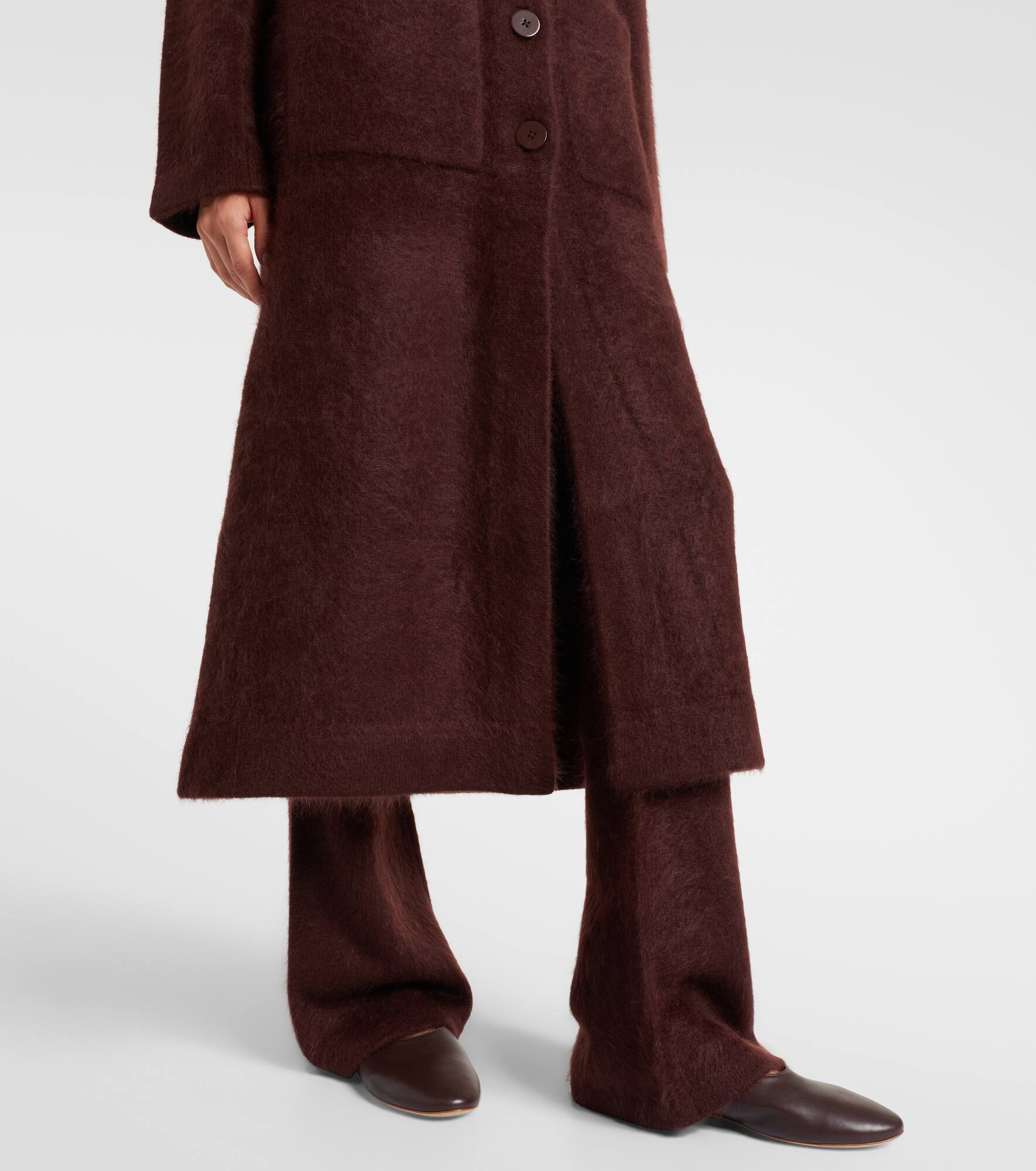 Fluffy Statement wool-blend coat - 6