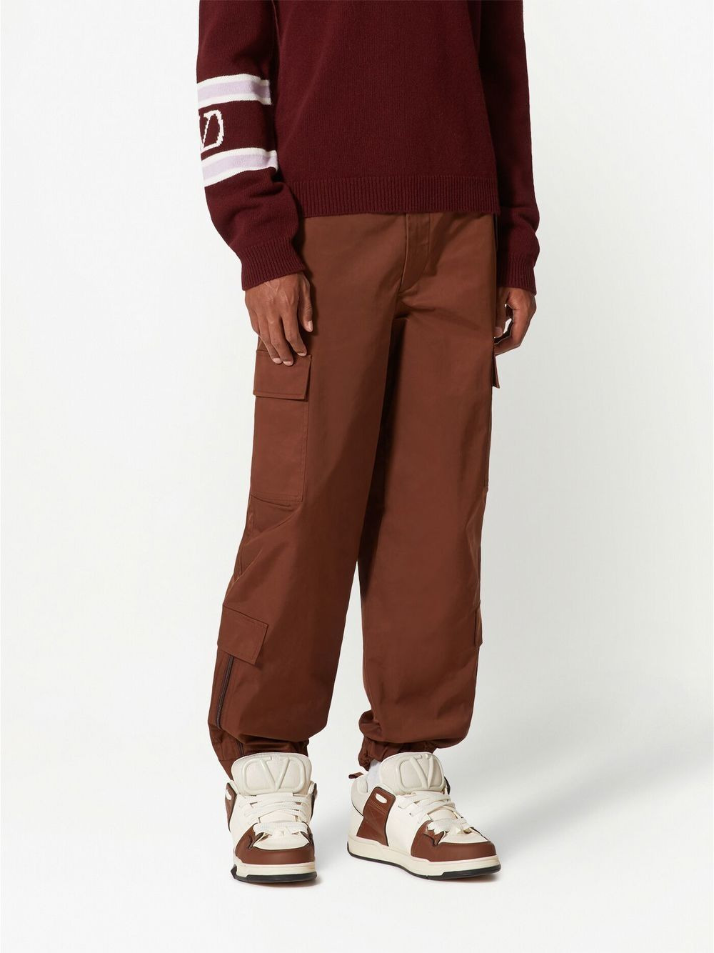 straight-leg cargo trousers - 3