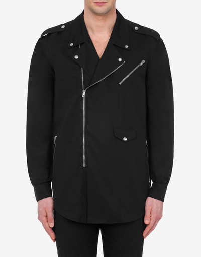 Moschino BIKER DETAILS POPLIN SHIRT outlook