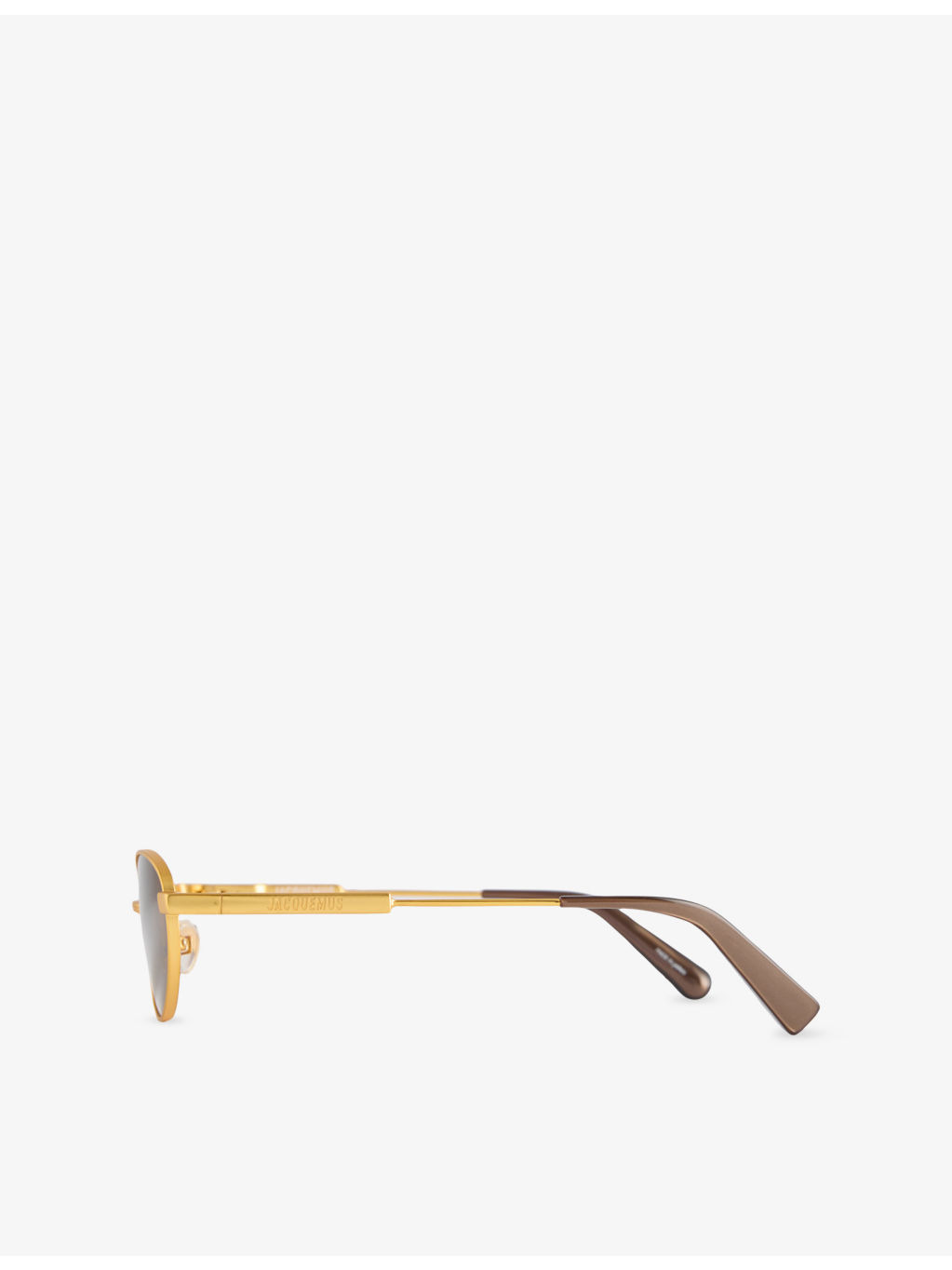 The Alba Oval-Frame Stainless-Steel Sunglasses - 4