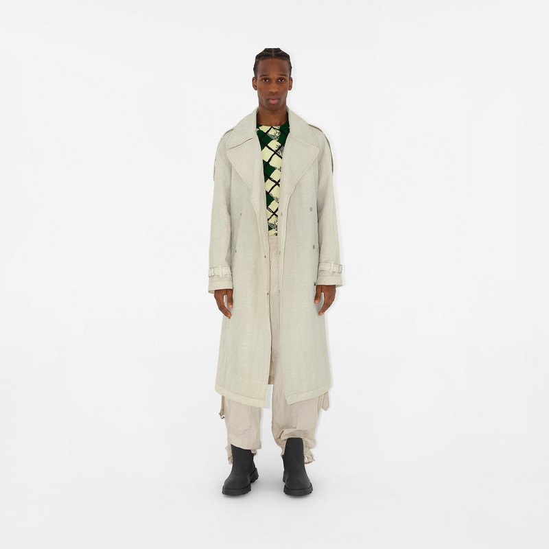 Burberry Long Nylon Trench Coat outlook