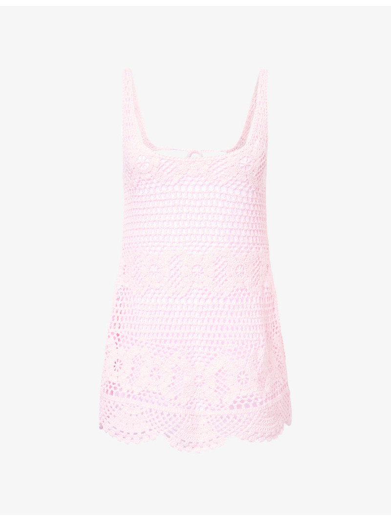 Cover-Ups Crochet Cotton Mini Dress 1