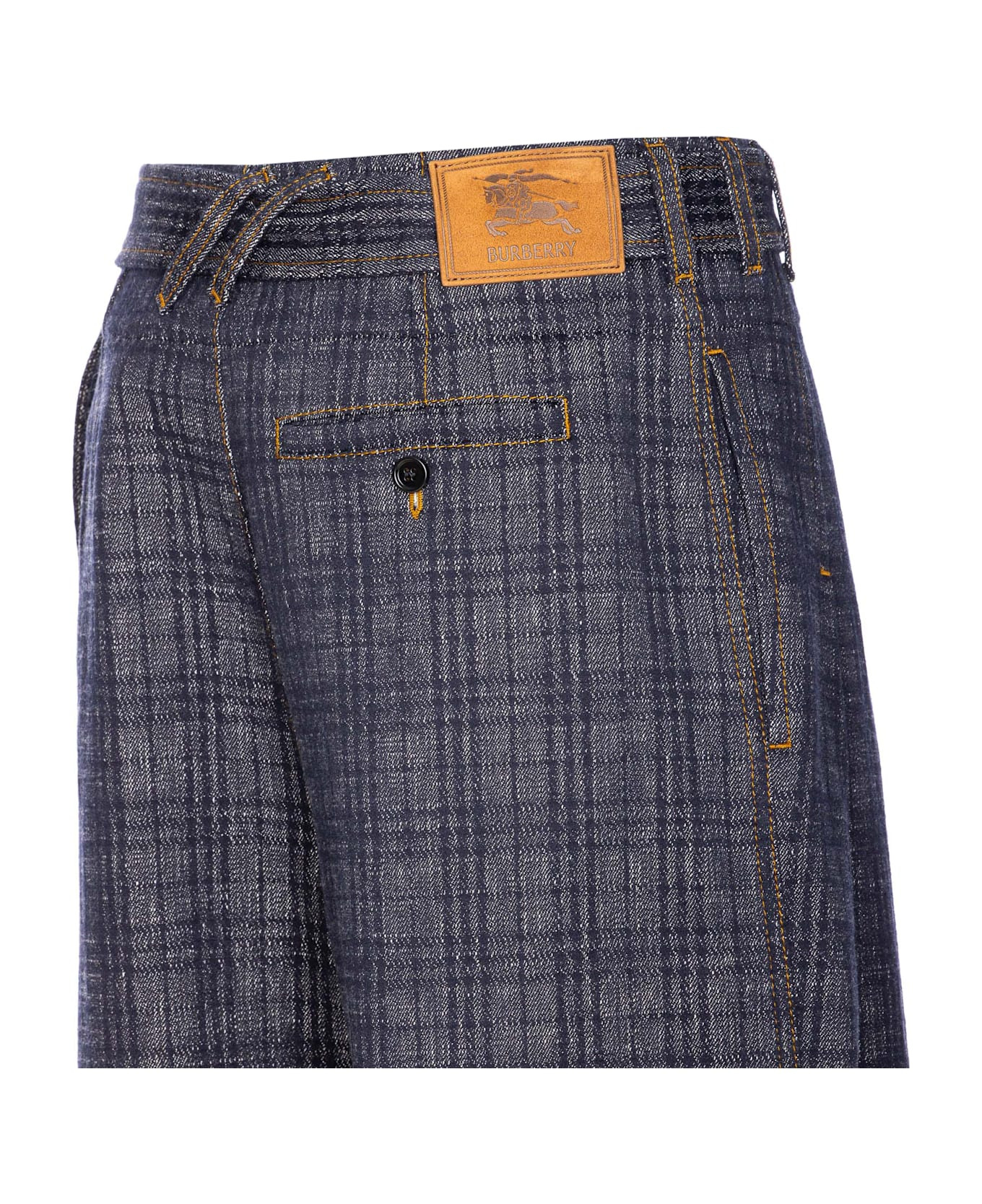 Check Denim Jeans - 3