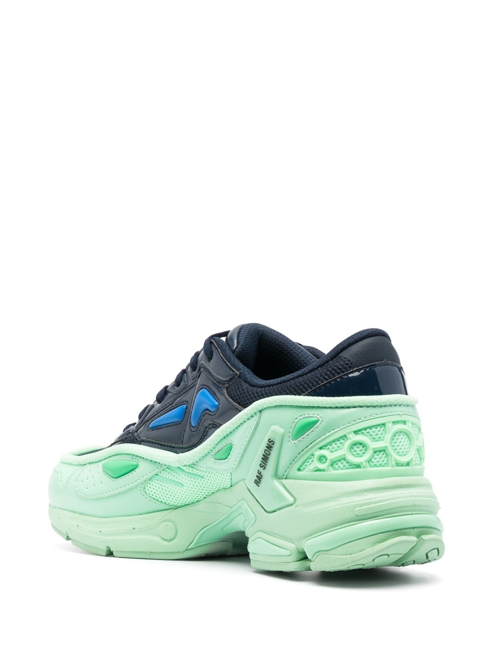 panelled lace-up sneakers - 3