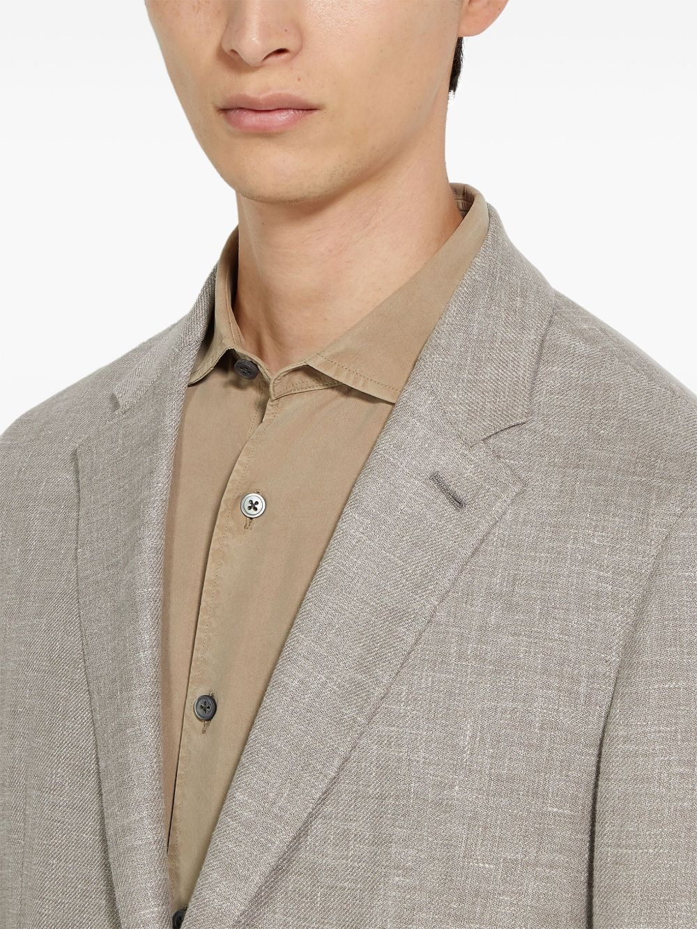 slub blazer - 5