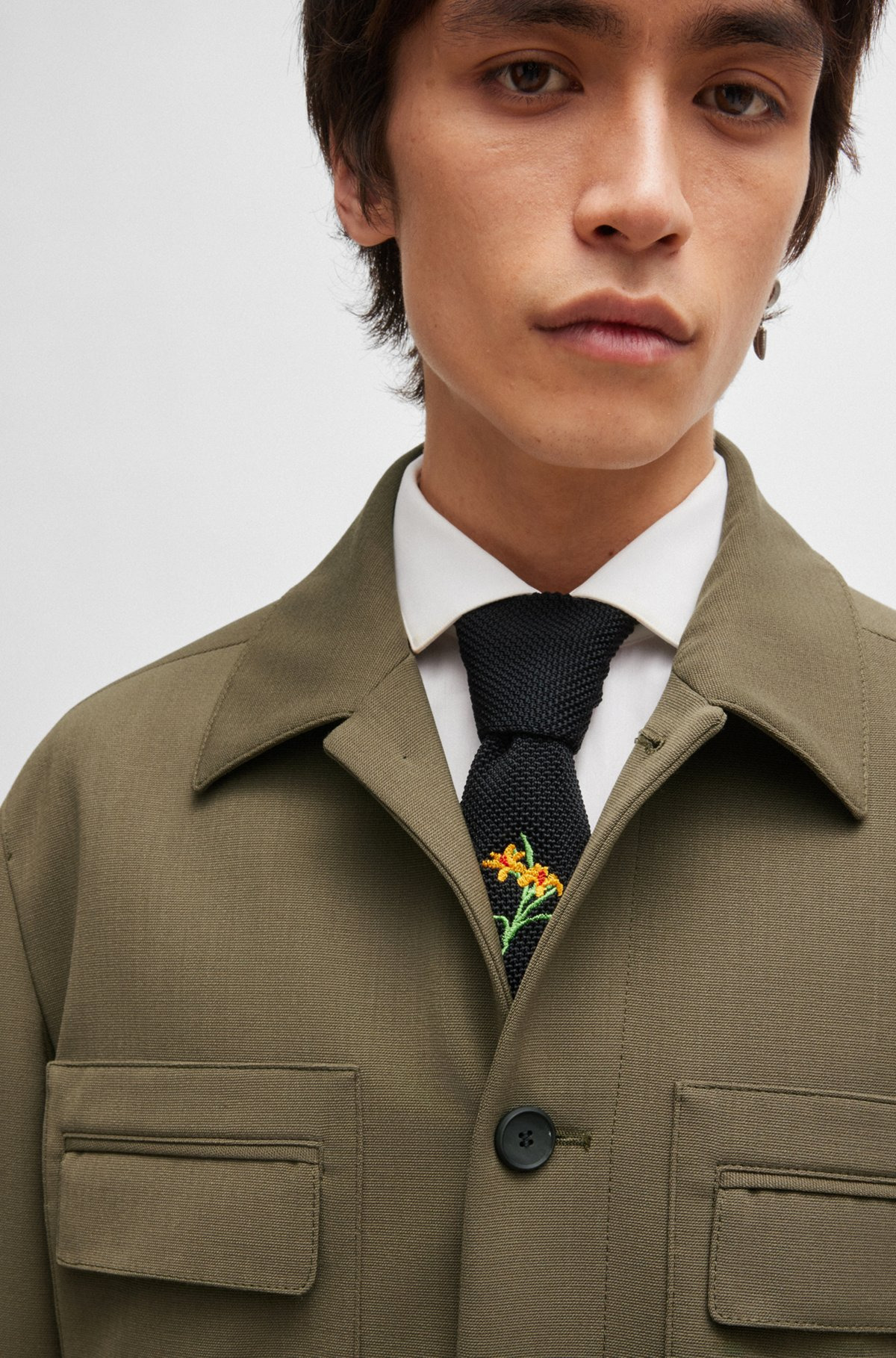 BUTTON-UP JACKET IN PERFORMANCE-STRETCH FABRIC - 5