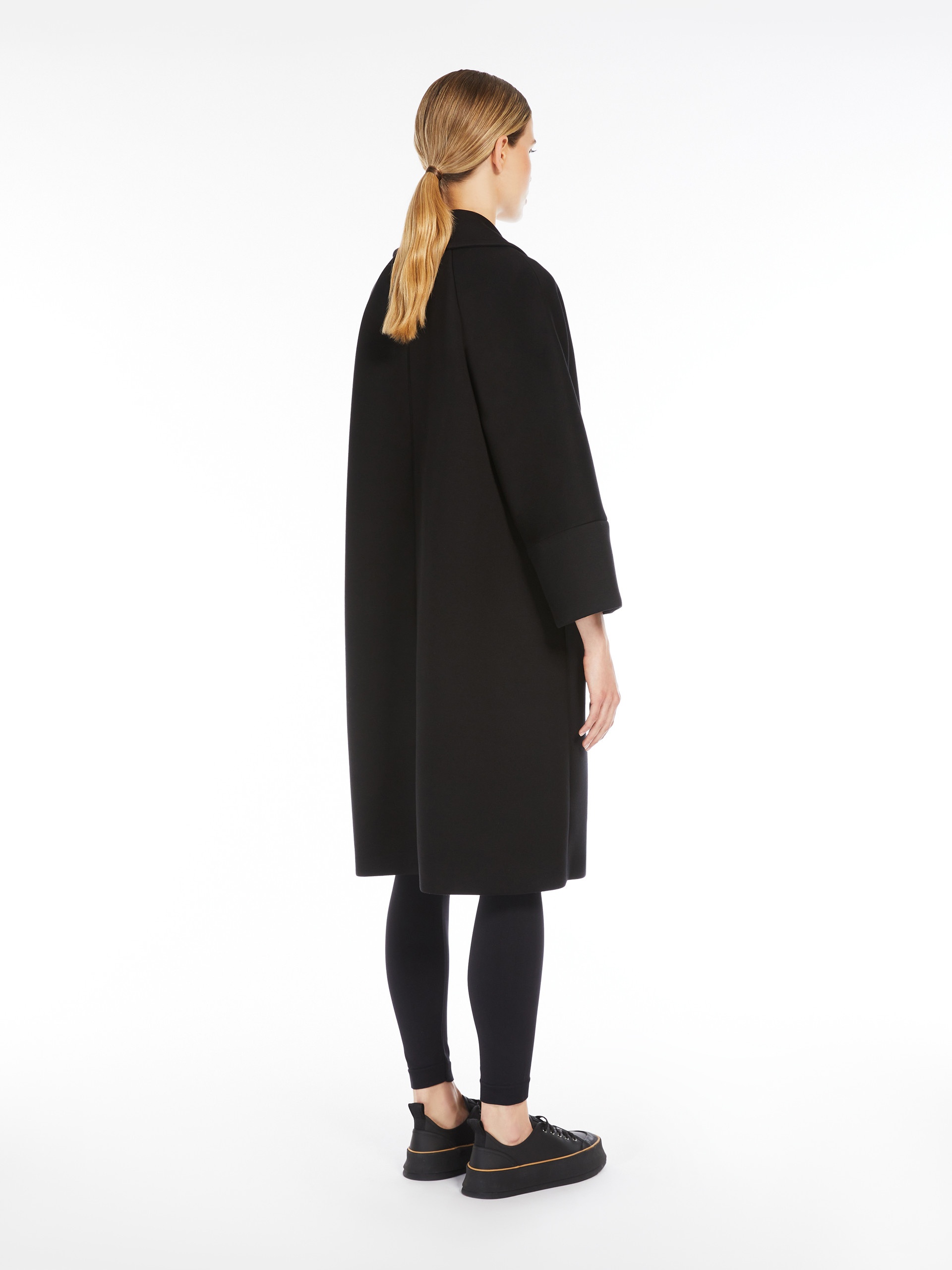 MARICA Double-breasted coat in scuba jersey - 4