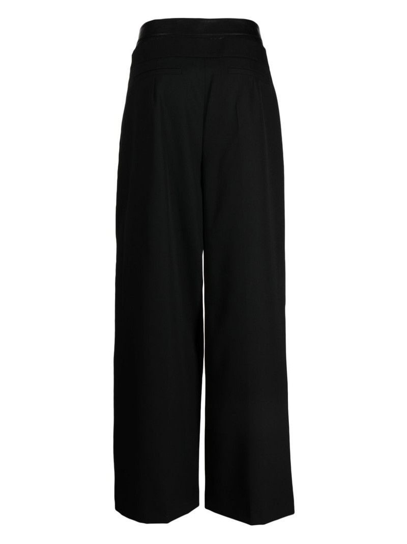 JUUN.J double-layer wide-leg wool trousers outlook