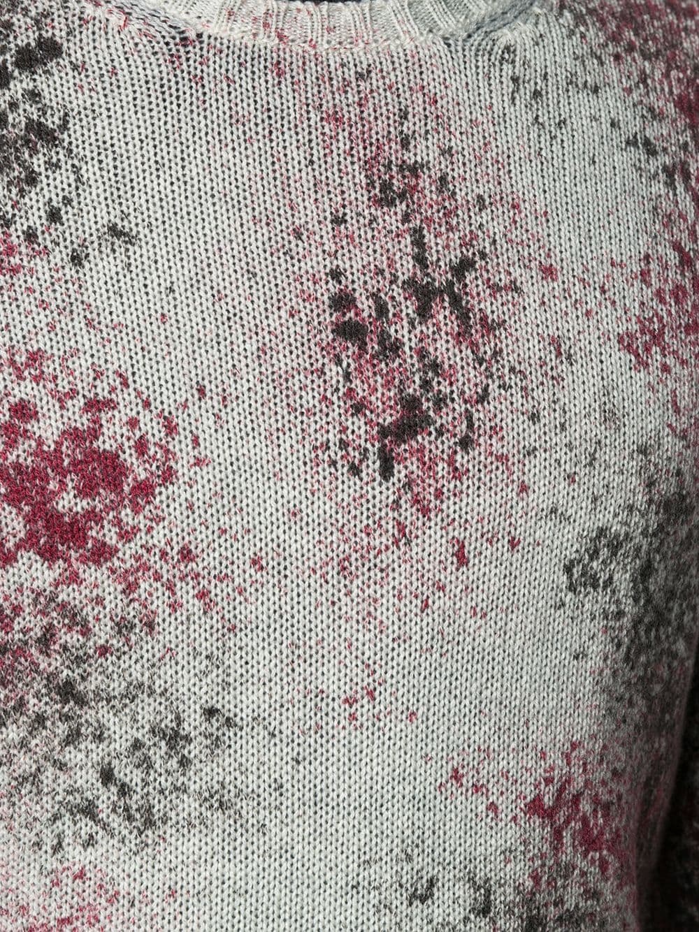 splatter print cashmere jumper - 5