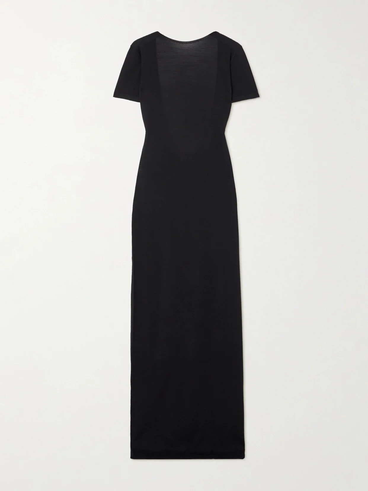 Open-back Wool Maxi Dress - 1