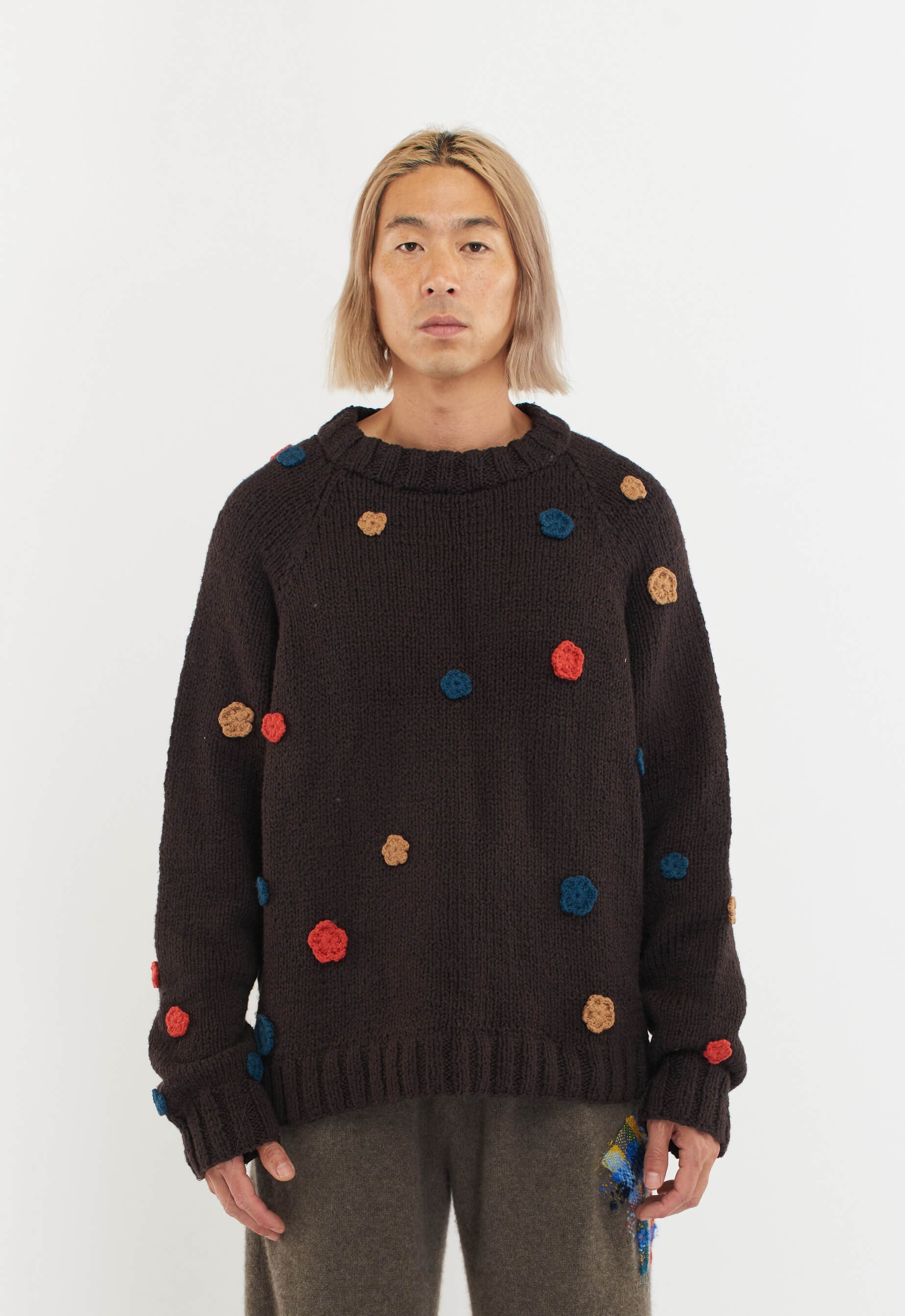 MIN FLOWERED OVERSIZED CREW - 4