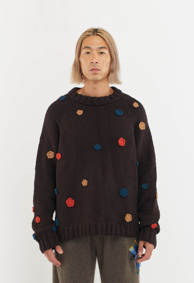 MIN FLOWERED OVERSIZED CREW 4