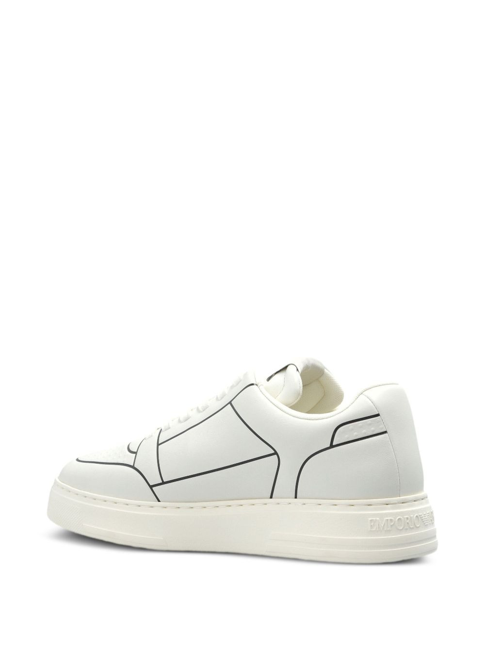 outline-print sneakers - 4