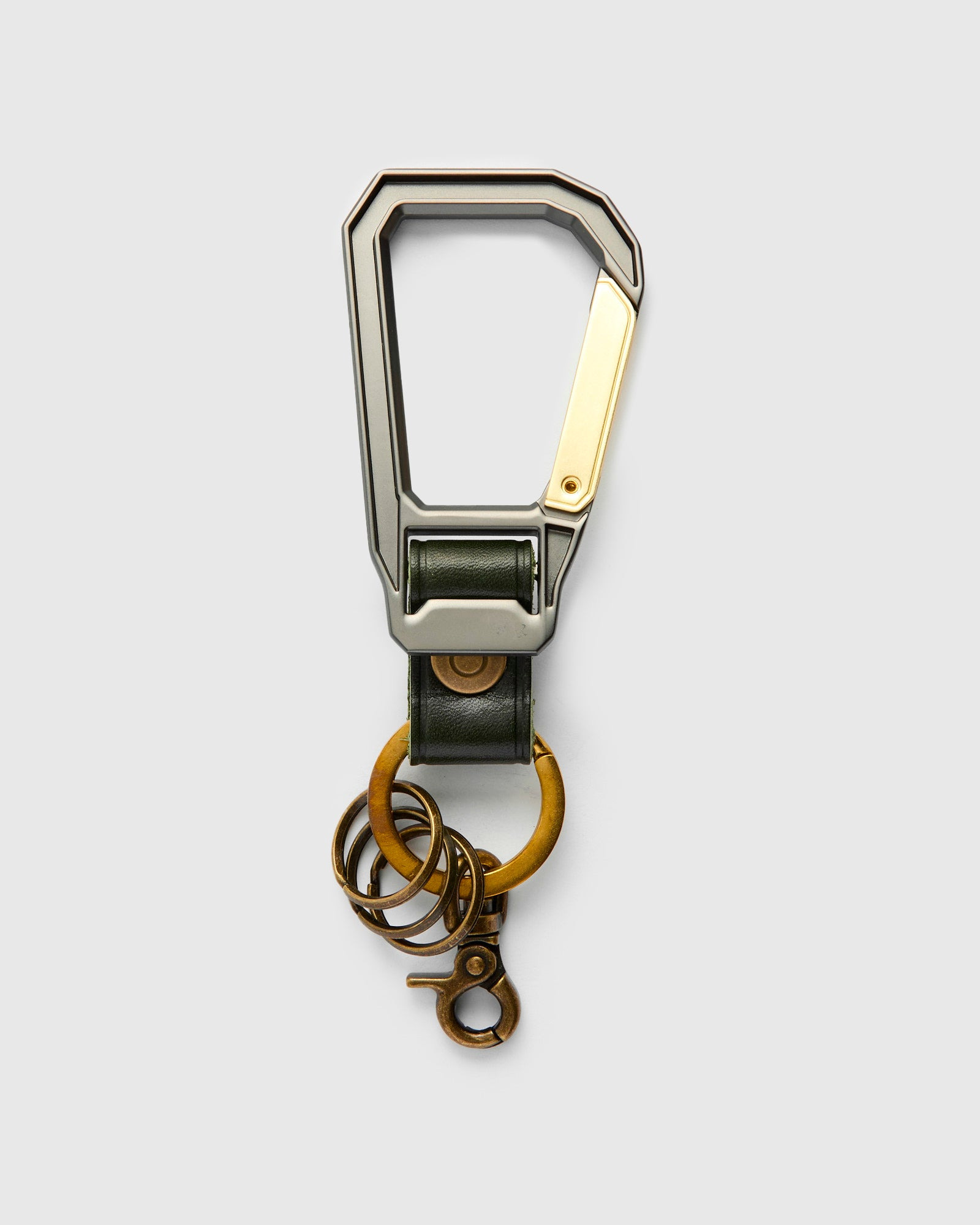 Carabiner Keychain in Green - 3