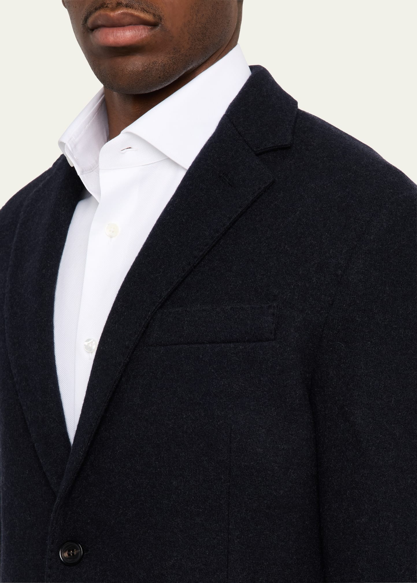 Men's Cashmere Single-Breasted Sweater Jacket - 7