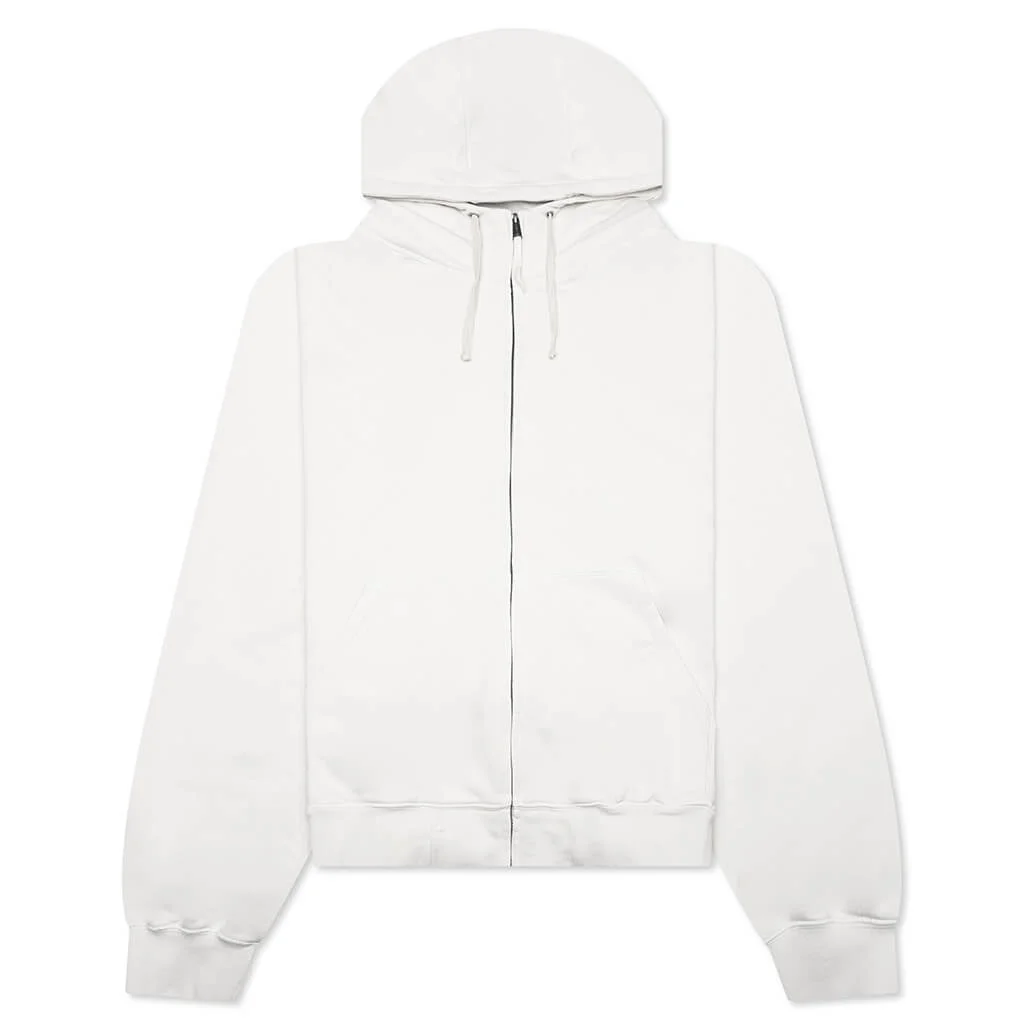 zipped drawstring 후드 - 1