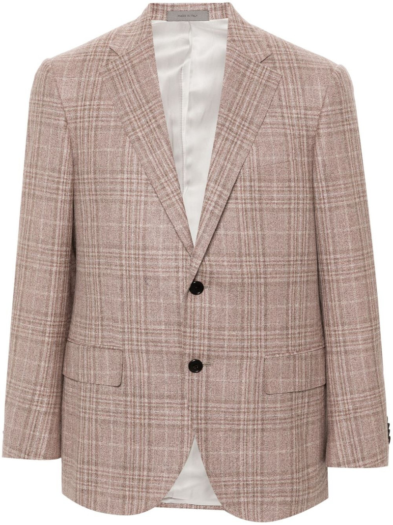 check-pattern blazer 1