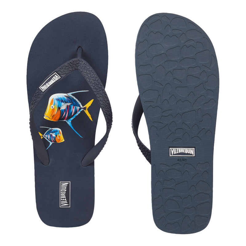 Vilebrequin Men Beach Flip flops Turtle outlook