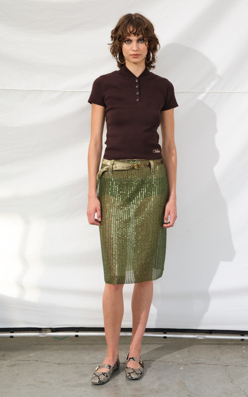 SIEDRÉS Mollie Knitted Top brown outlook