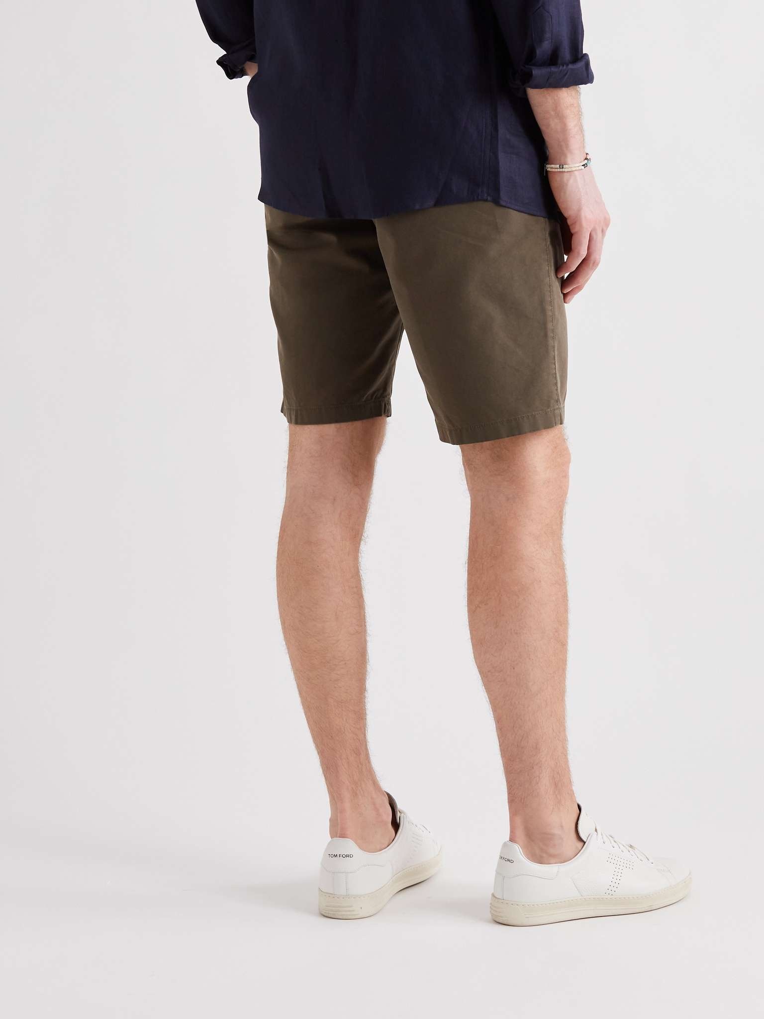 Slim-Fit Stretch-Cotton Bermuda Shorts - 4