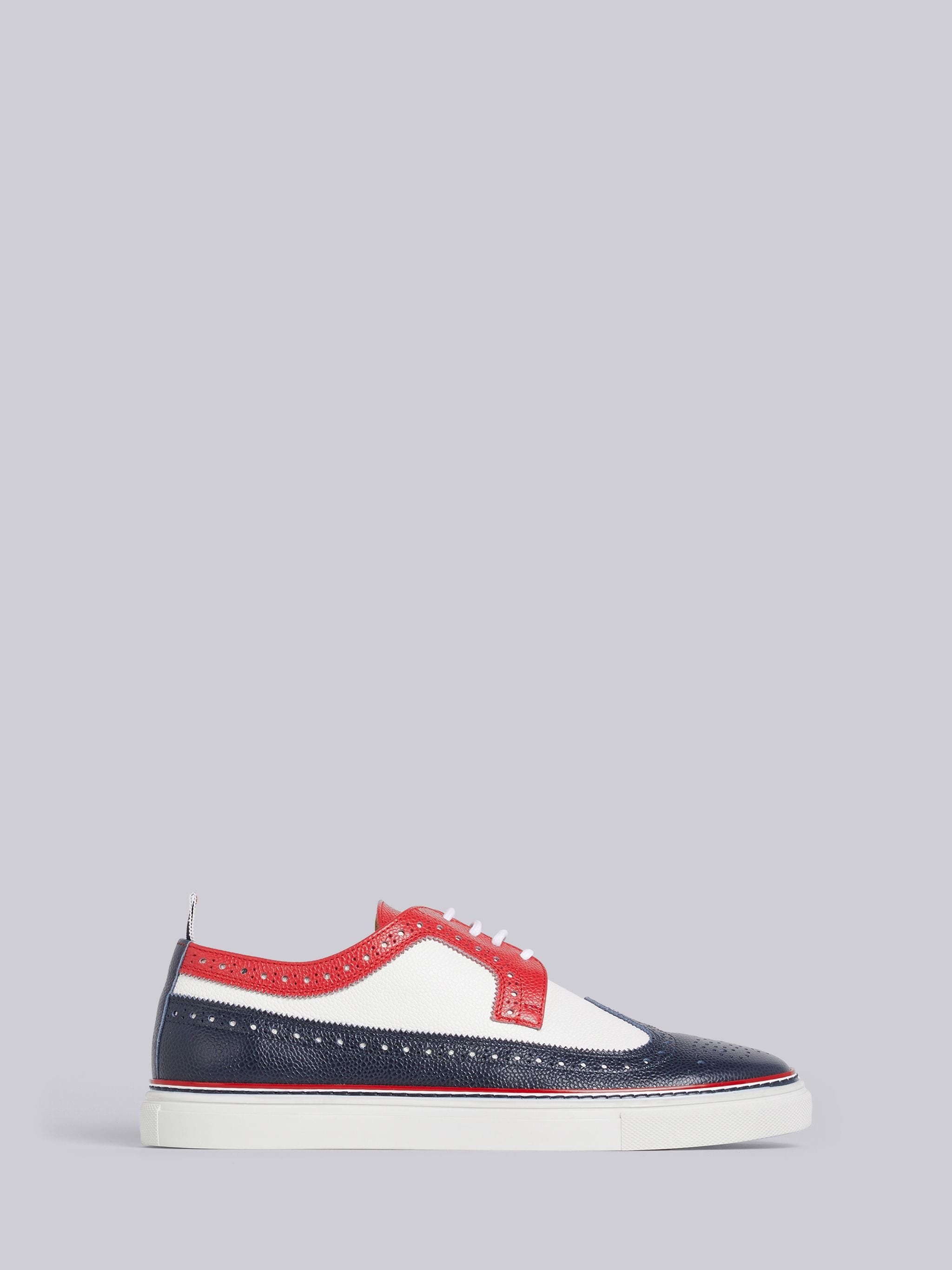 RWB Pebbled Longwing Brogue Rubber Cupsole Trainer - 1