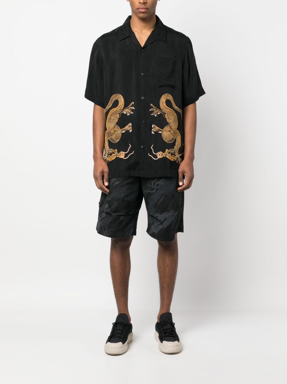 CAMOUFLAGE-PRINT SHORTS - 2