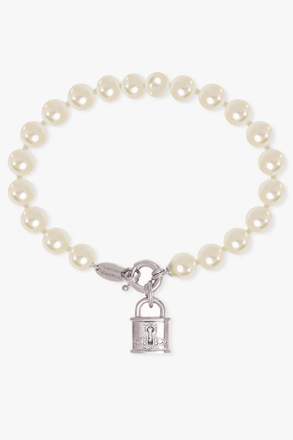 CELESTIA SMALL PEARL BRACELET | WHITE/SILVER - 1
