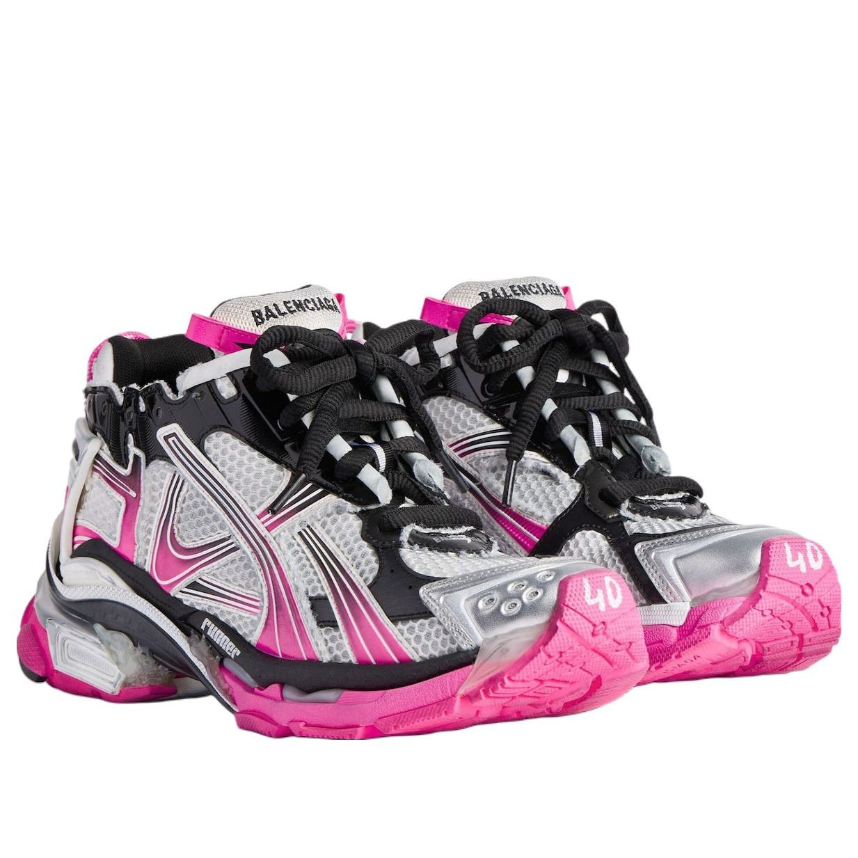 (WMNS) Balenciaga Runner Gradient 'White Pink Black' 772767WRUNG9155 - 3