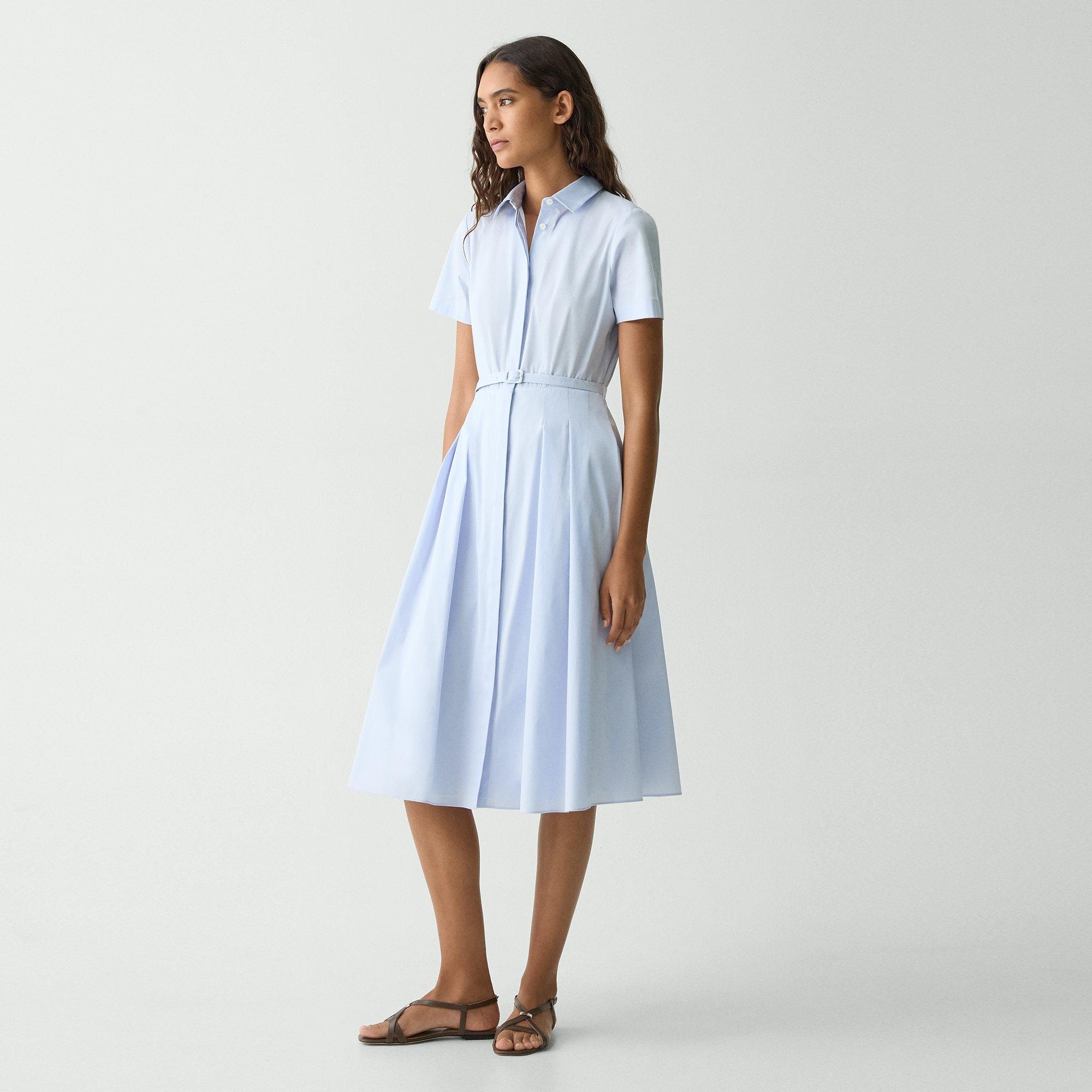 Short-Sleeve Shirt Dress in Good Cotton - 3
