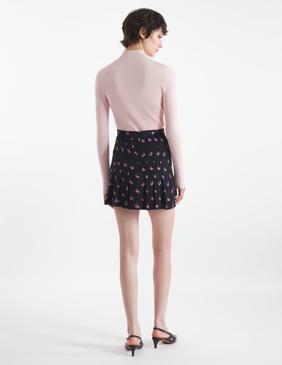 PLEATED MINI SKIRT - 5
