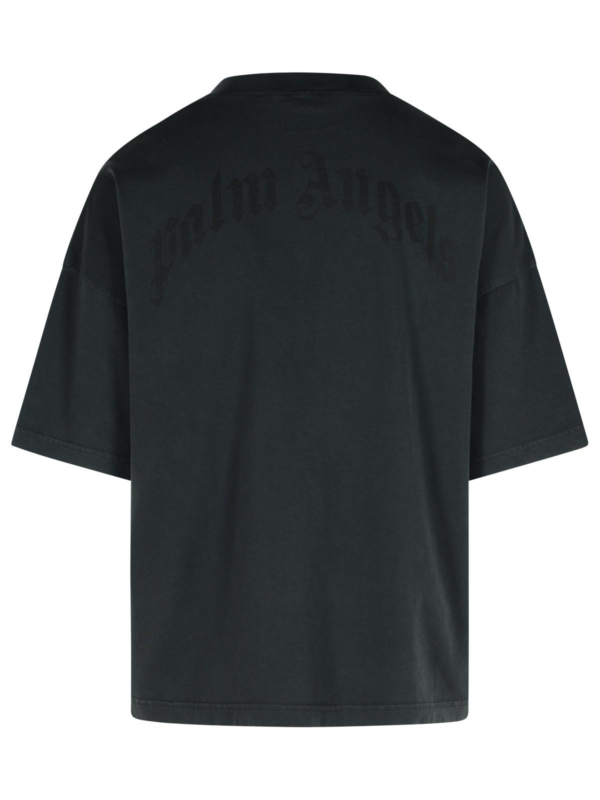 Palm Angels Black Cotton T-Shirt Men - 3