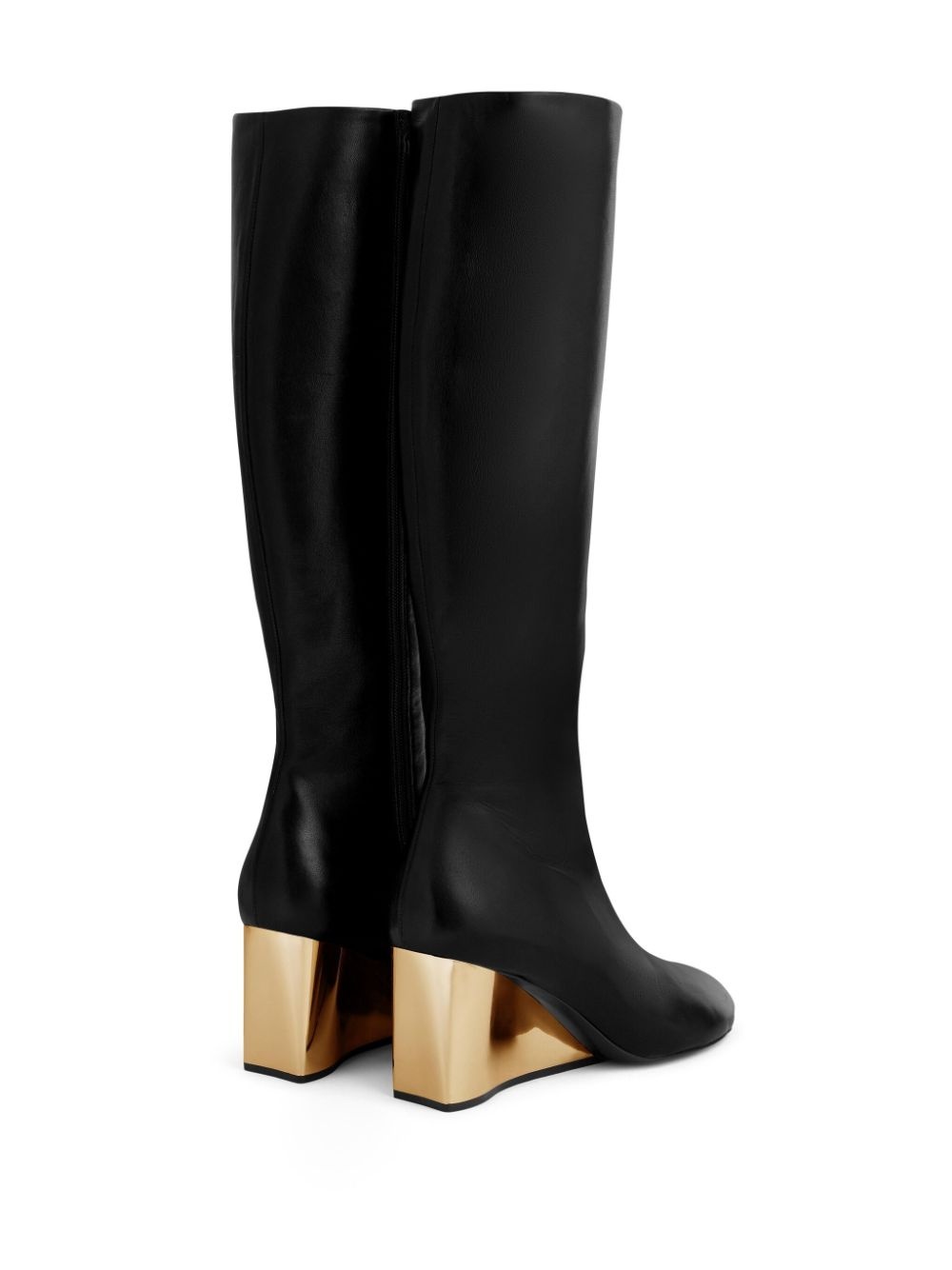 wedge heel below-the-knee boots - 3