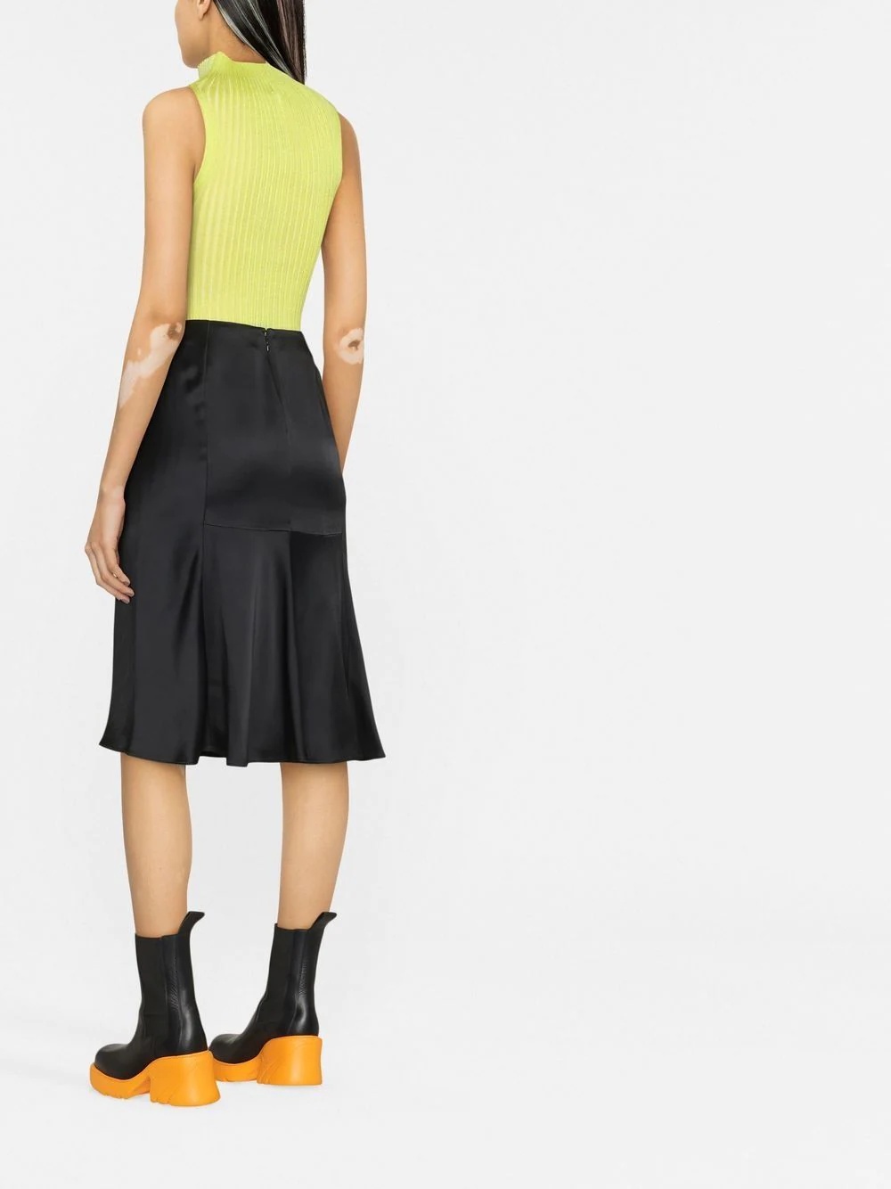draped midi skirt - 4
